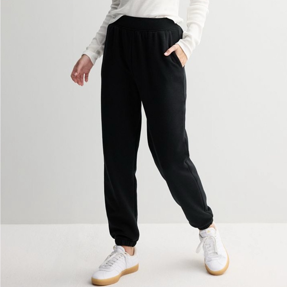 Women’s Rib Waistband Fleece Joggers Size XS New With Tags